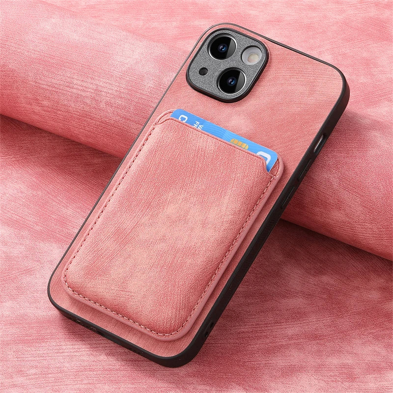 2 in 1 Detachable Magnetic Card Slot Phone Case For iPhone 16 15 14 13 12 11 Pro Max Plus Mini 16E Luxury Leather Wallet Cover