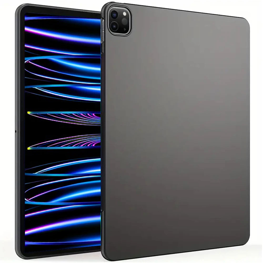 Soft Silicone Black Back Cover For IPad Air Pro 11 13 2024 M2 M4 Air 1 2 3 4 5 Tablet Case TPU Ultra-Thin Design Protective Case