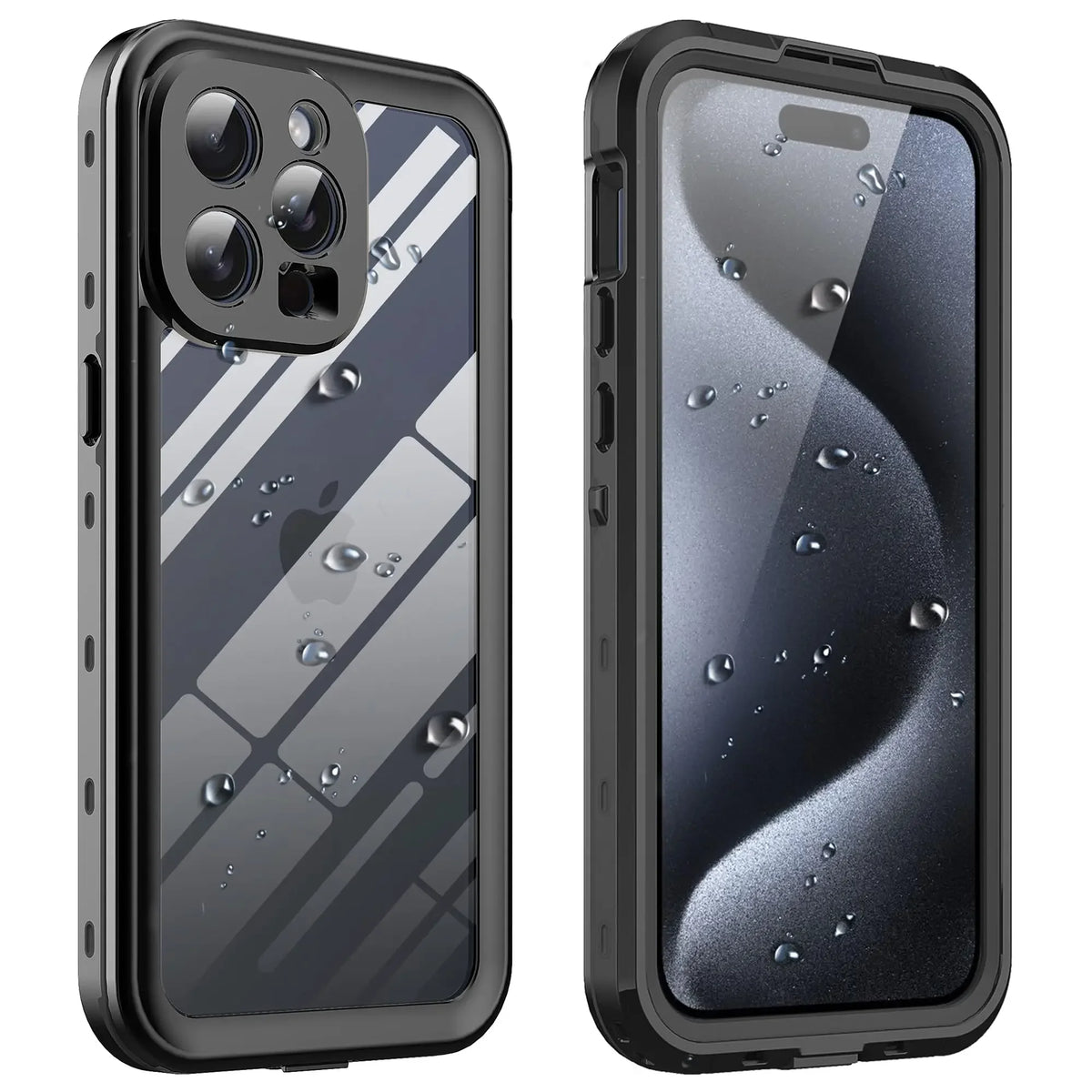 IP68 Shellbox Waterproof Case For iPhone 18 17 16 15 14 13 12 11 Pro Max XR XS Plus Metal Aluminum Swimming Phone Luxury Cover