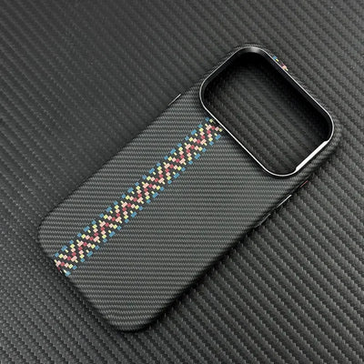 Carbon Fiber Texture Magnetic Case For iphone 17 18Pro Max 16 18 Pro 15 14 13 Ultrathin Alloy Lens Wireless Charge Hard Cover