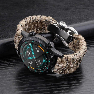 20mm 22mm 24mm Weave Nylon Sport Watch Strap for Men Women Universal Watch Band Bracelet Accessories with Tool