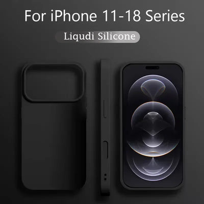 Case for iPhone 18 17 Pro Max Official Original Liquid Silicone Cases For iPhone 16 15 12 14 13 17 Pro Max Plus Shockproof Cover