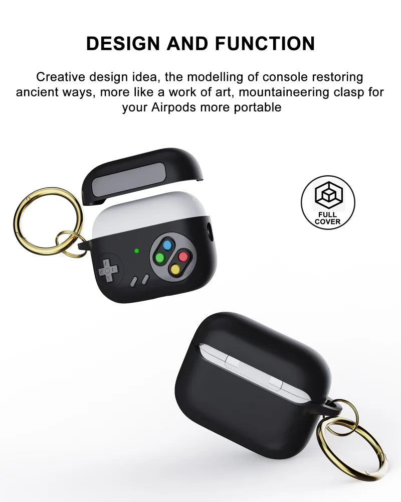 For AirPods Pro3 2025 Pro2 4 3 2 1 Shockproof Headphone Case 3D Creative Silicone Game Console Earphone Cover Protective Sleeve