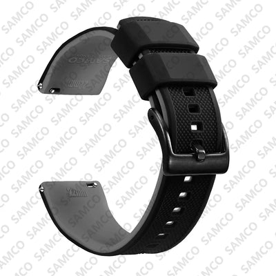 Quick Release Rubber Watch Strap Silicone Watch Band 18mm 20mm 22mm  Huawei ,Samsung Galaxy, Garmin, Watch Replacement Watchband