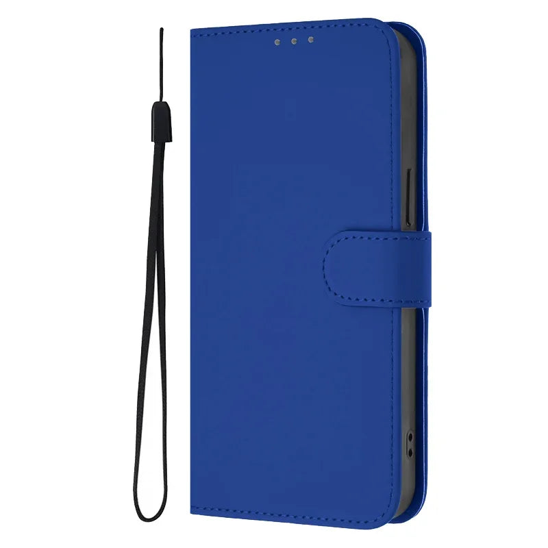 Fashion Candy Solid Color Leather Flip Case For iPhone 14 13 Plus 12 11 Pro Max Funda i Phone 14 Pro 13Pro Max Wallet Cover Case