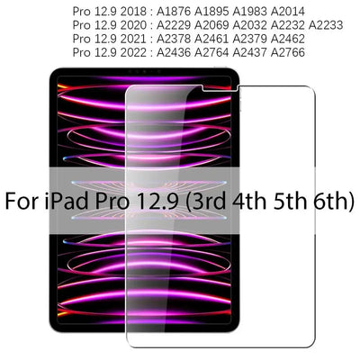 2PCS HD Tempered Glass For iPad Mini 6 Air 5 4 6 3 2 2022 Screen Protector For iPad Pro 11 12.9 7th 8th 10th 9th Gen 10.2 2022