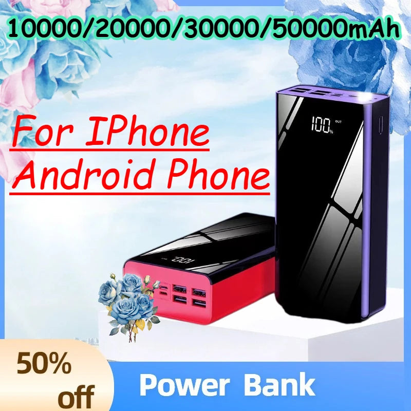 50000mAh Power Bank Portable Charging Station PowerBank 10000/20000/30000mAh PowerBanks Power Stations