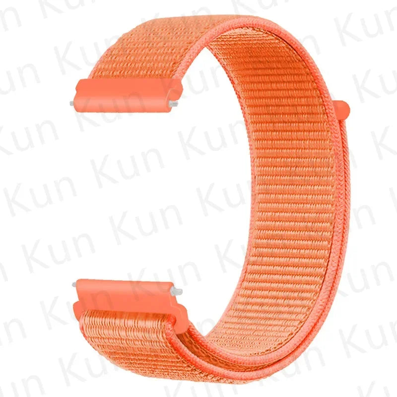20mm 22mm Band For Samsung Galaxy Watch 6/5/4/5pro/4/6 Classic/active 2 Nylon loop sport bracelet huawei watch GT 4-2-2e-3 Strap