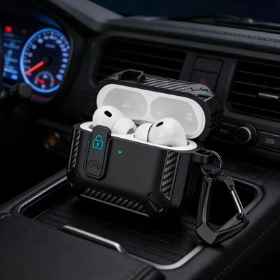 Cases For AirPods 5（2026)with Lock Clip Rugged Armor Shockproof Case For AirPods Pro 3 Protect Hard Shell For AirPods 4/5 Cases