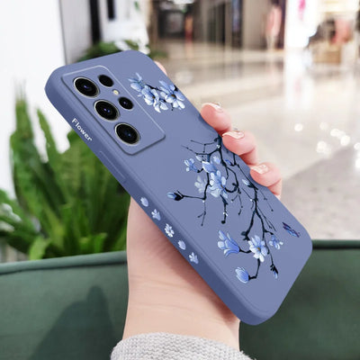 Blooming Orchid Phone Case For Samsung Galaxy S25 S24 S23 S22 S21 S20 S10 Ultra Plus FE Note 20 Ultra 10 Plus Cover