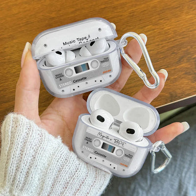 Tape Radio Retro Pattern Earphone Cover for Apple AirPods Pro 2/Pro 3/Pro Headphones Cases Protective Case For AirPods 4/3/1/2