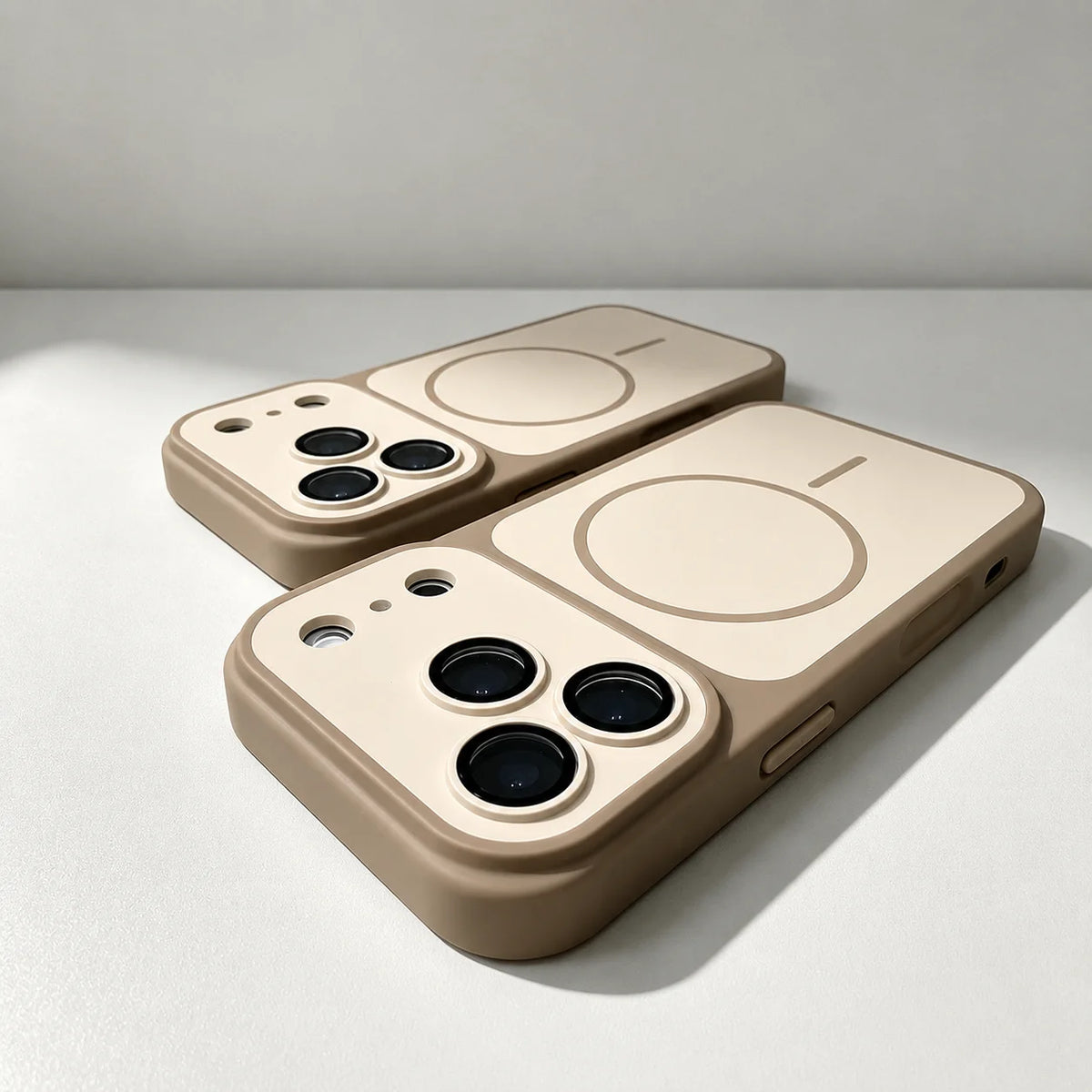 Matte Armor Magnetic Wireless Charging Phone Case For iPhone 18 17 16 15 Pro Max 14 12 13 11 Pro Case Magsafe Shockproof Cover