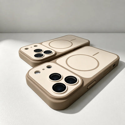 Matte Armor Magnetic Wireless Charging Phone Case For iPhone 18 17 16 15 Pro Max 14 12 13 11 Pro Case Magsafe Shockproof Cover
