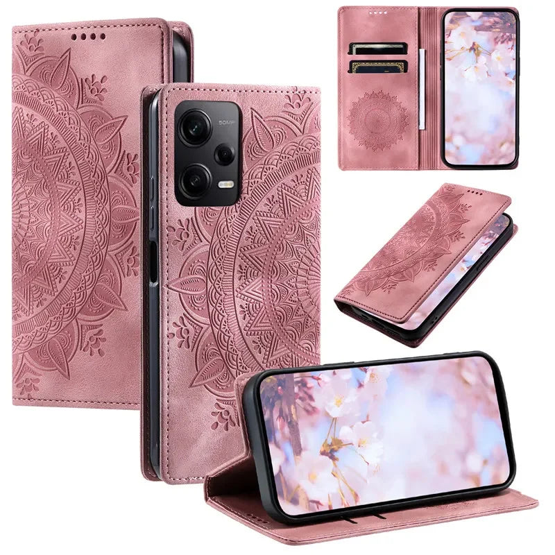 Magnetic Flip Leather Case For XiaoMi RedMi Note 15 14 Pro + 13 12S 12 11 10 Pro Plus 13C 14C 9T 15C Wallet Card Phone Cover