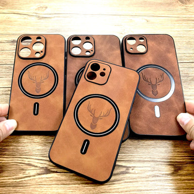 Faux Sheepskin Leather Case For iPhone 17e 17 18 16E 16 E 15 14 13 12 11 Pro Max Plus17Pro For Magsafe Wireless Charge Cover