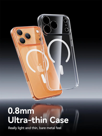 Joyroom Magnetic Case For iPhone 18 Pro Max Case Anti Yellow Transparent Cover For iPhone 18 17 16 15 Pro Wireless Charger Cover