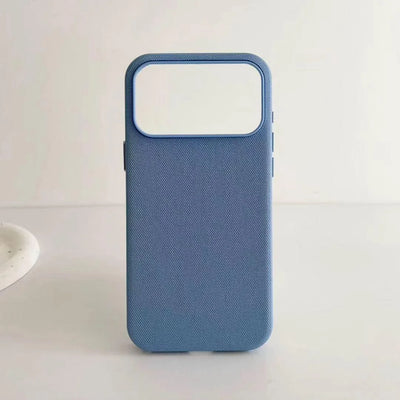 For Magsafe Magnetic Leather Phone Case For iPhone 18 17 16 15 14 13 12 Pro Max Premium Tech Woven Shockproof Solid Color Cover