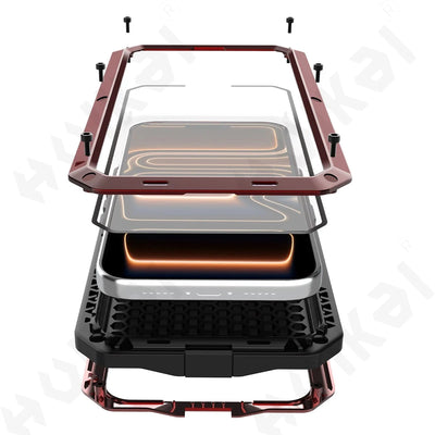 Case For iPhone 18 17 16 15 14 13 12 11 Pro Max XS XR Plus SE Metal Heavy Duty 360 Full Body Shockproof Armour Protective Cover