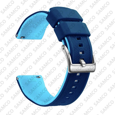 Quick Release Rubber Watch Strap Silicone Watch Band 18mm 20mm 22mm  Huawei ,Samsung Galaxy, Garmin, Watch Replacement Watchband