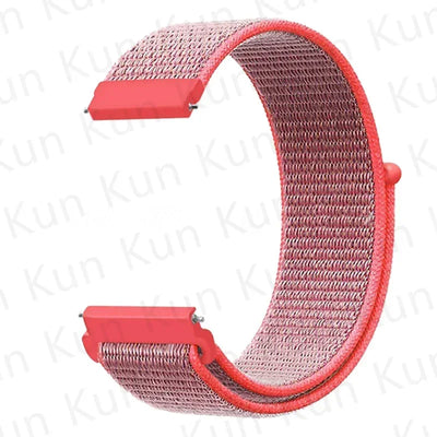 20mm 22mm Band For Samsung Galaxy Watch 6/5/4/5pro/4/6 Classic/active 2 Nylon loop sport bracelet huawei watch GT 4-2-2e-3 Strap